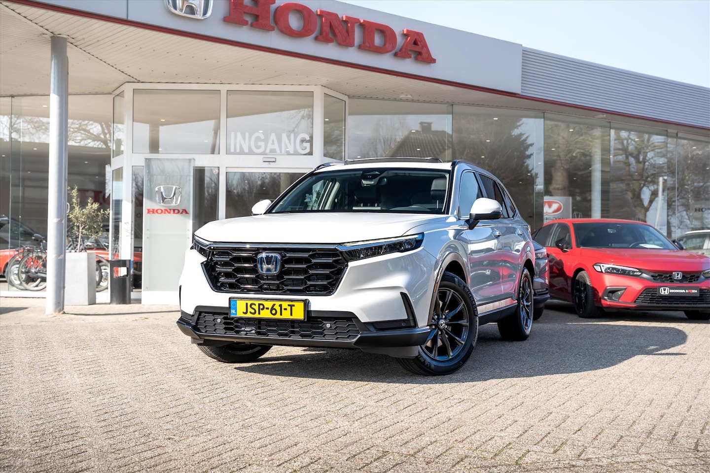 Honda CR-V - 2.0 Full Hybrid Elegance automaat | Panoramadak | Lederen bekleding | Adaptieve cruise con - AutoWereld.nl