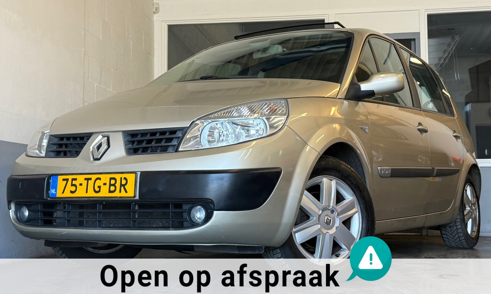 Renault Scénic - 1.6-16V Dynamique Luxe|NAP|APK08-26|Automaat|Airco|Panoramadak|Trekhaak| - AutoWereld.nl