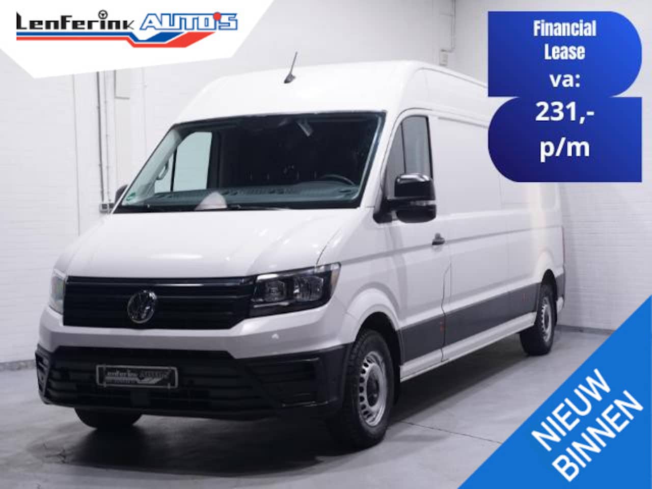 Volkswagen Crafter - 2.0 TDI 140 pk L4H3 Navi, Camera Trekhaak 3.000 kg, Cruise Control, Laadrruimte Pakket, 3- - AutoWereld.nl