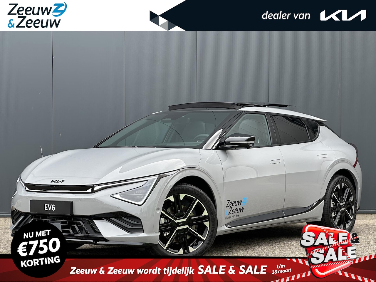 Kia EV6 - GT-Line 84 kWh | Demo | Direct leverbaar | Garantie t/m 06-2032 | Navi | Clima | 360 Camer - AutoWereld.nl