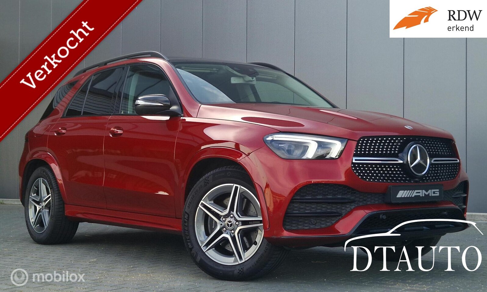 Mercedes-Benz GLE-Klasse - GLE 300 4MATIC Grijs Kenteken AMG Pano Night Burmester Distr - AutoWereld.nl