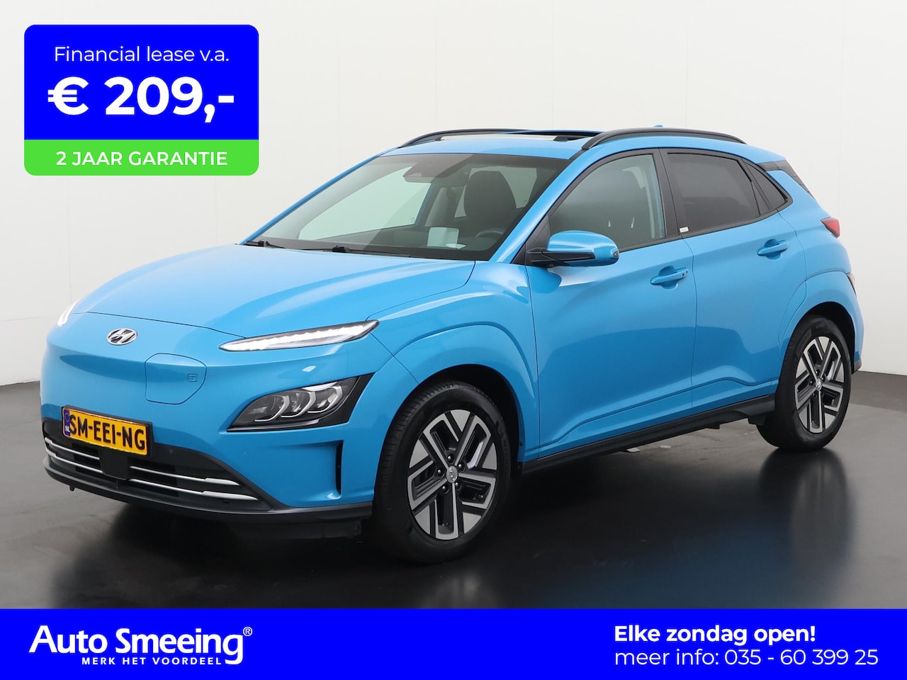 Hyundai Kona Electric - EV 39 kWh | SOH 100% | 3 Fase | Schuifdak | KRELLL Sound | Stuurverwarming | Zondag Open! - AutoWereld.nl
