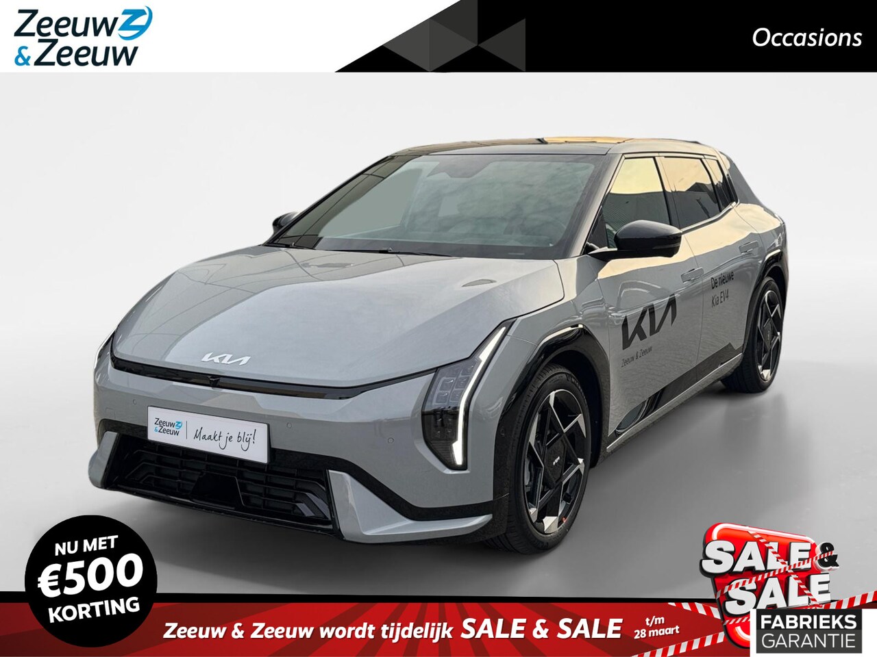 Kia EV4 - Hatchback GT-PlusLine 81.4 kWh Meest luxe uitvoering | Fabrieksgarantie 2-10-2032 +3x 1 ja - AutoWereld.nl