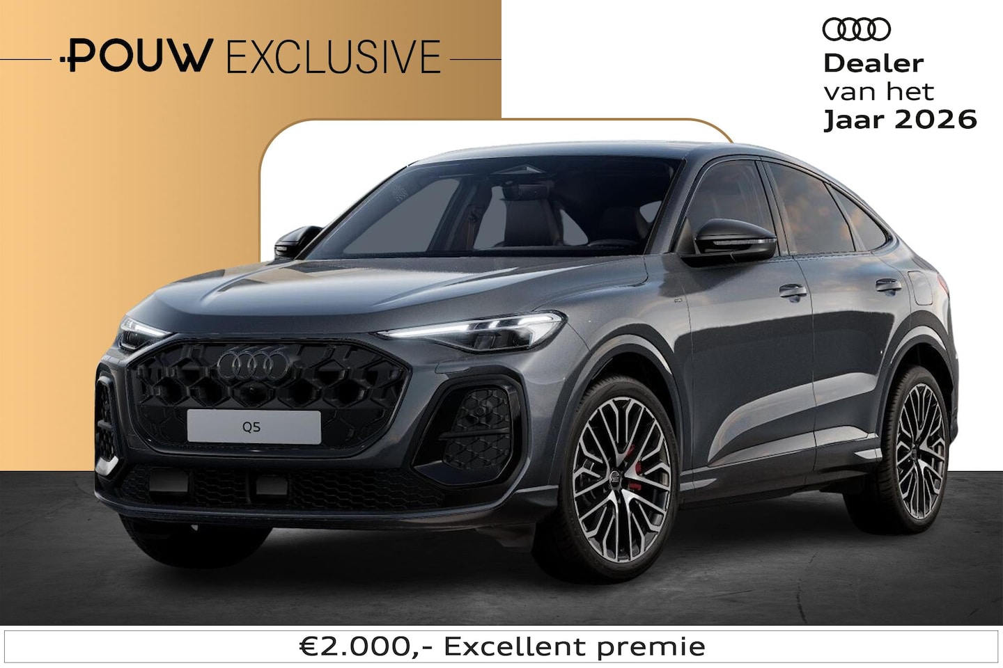 Audi Q5 Sportback - 2.0 e-hybrid 367pk quattro S edition Competition | Panoramadak | B&O geluid | Trekhaak - AutoWereld.nl