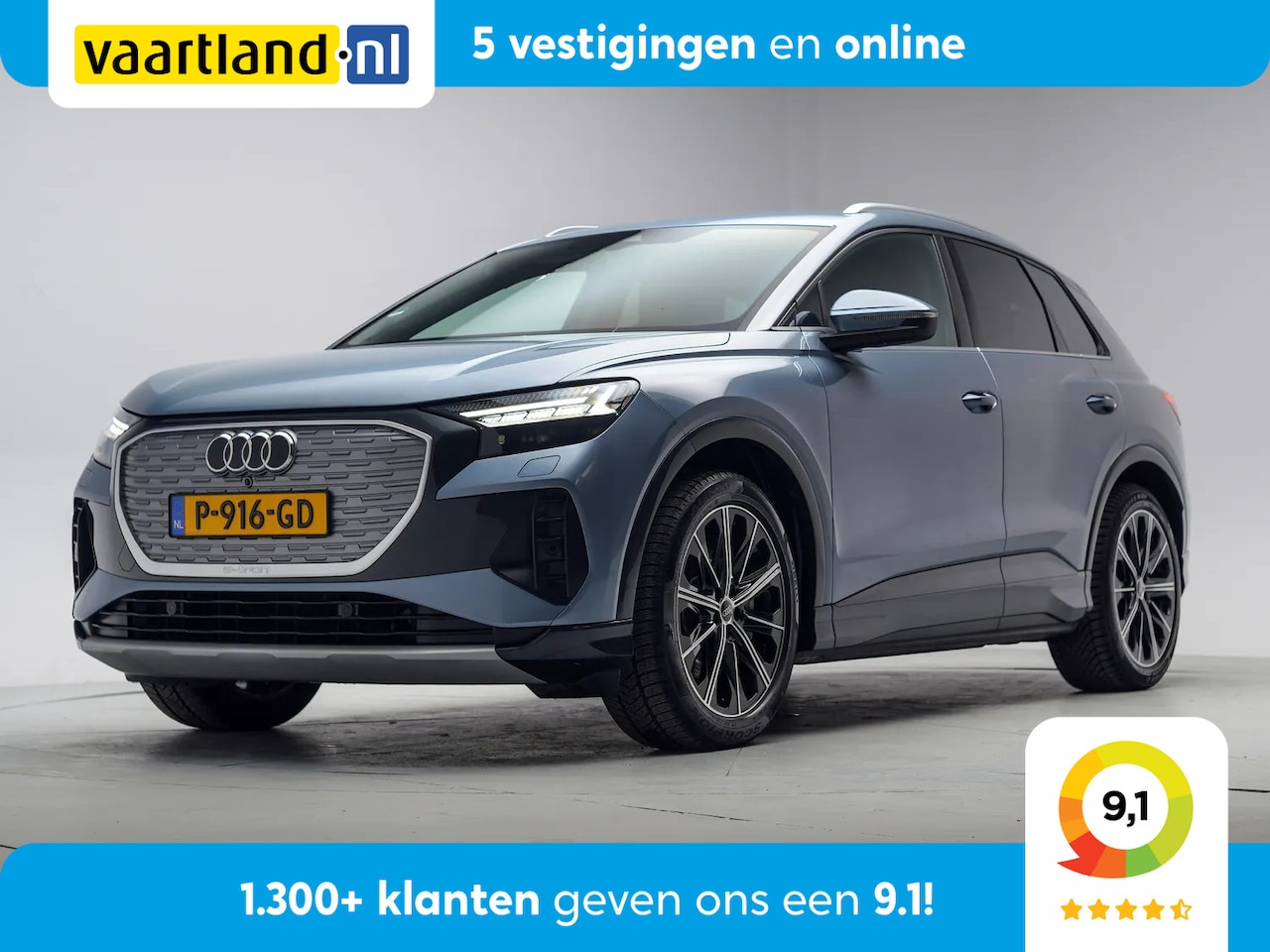 Audi Q4 e-tron - 40 Launch edition Advanced 77kWh 3-fase [ LED Adapt.cruise Camera ] - AutoWereld.nl