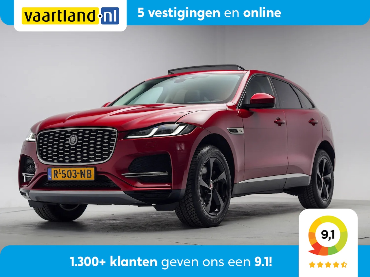 Jaguar F-Pace - 2.0 P400e PHEV AWD R-Dynamic S [ Panorama Leder Meridian Trekhaak ] - AutoWereld.nl
