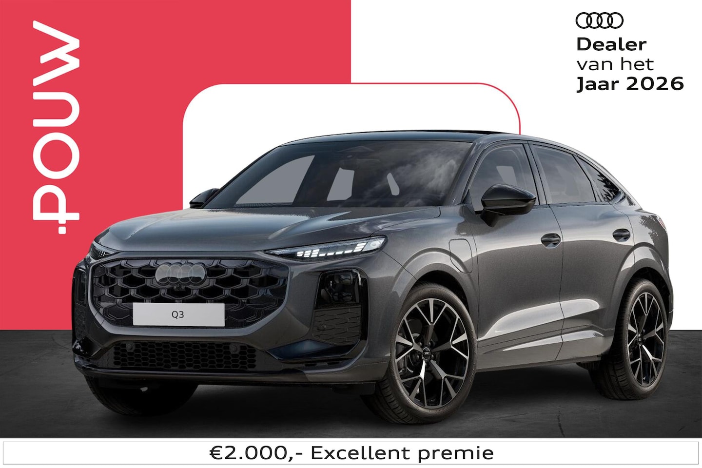 Audi Q3 Sportback - 1.5 e-hybrid 272pk S-line edition Audi exclusive Nardogrijs exterieur | Panoramdak | Alcan - AutoWereld.nl