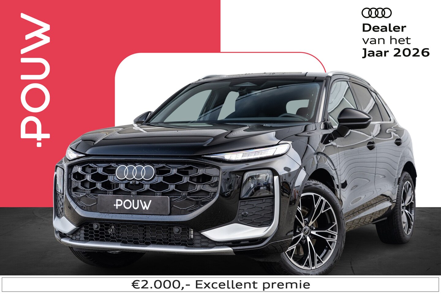 Audi Q3 - 1.5 e-hybrid 272pk S-line edition | Verlicht Audi logo | Leder interieur | Privacy glas - AutoWereld.nl