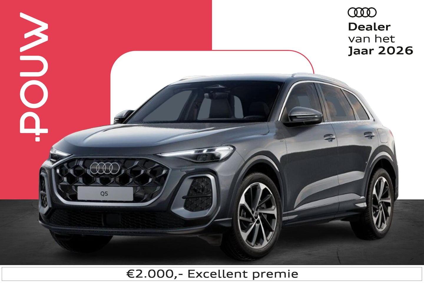 Audi Q5 - 2.0 TFSI 299pk e-hybrid quattro S edition | Trekhaak | LMV 20" | Rondomzicht Camera - AutoWereld.nl