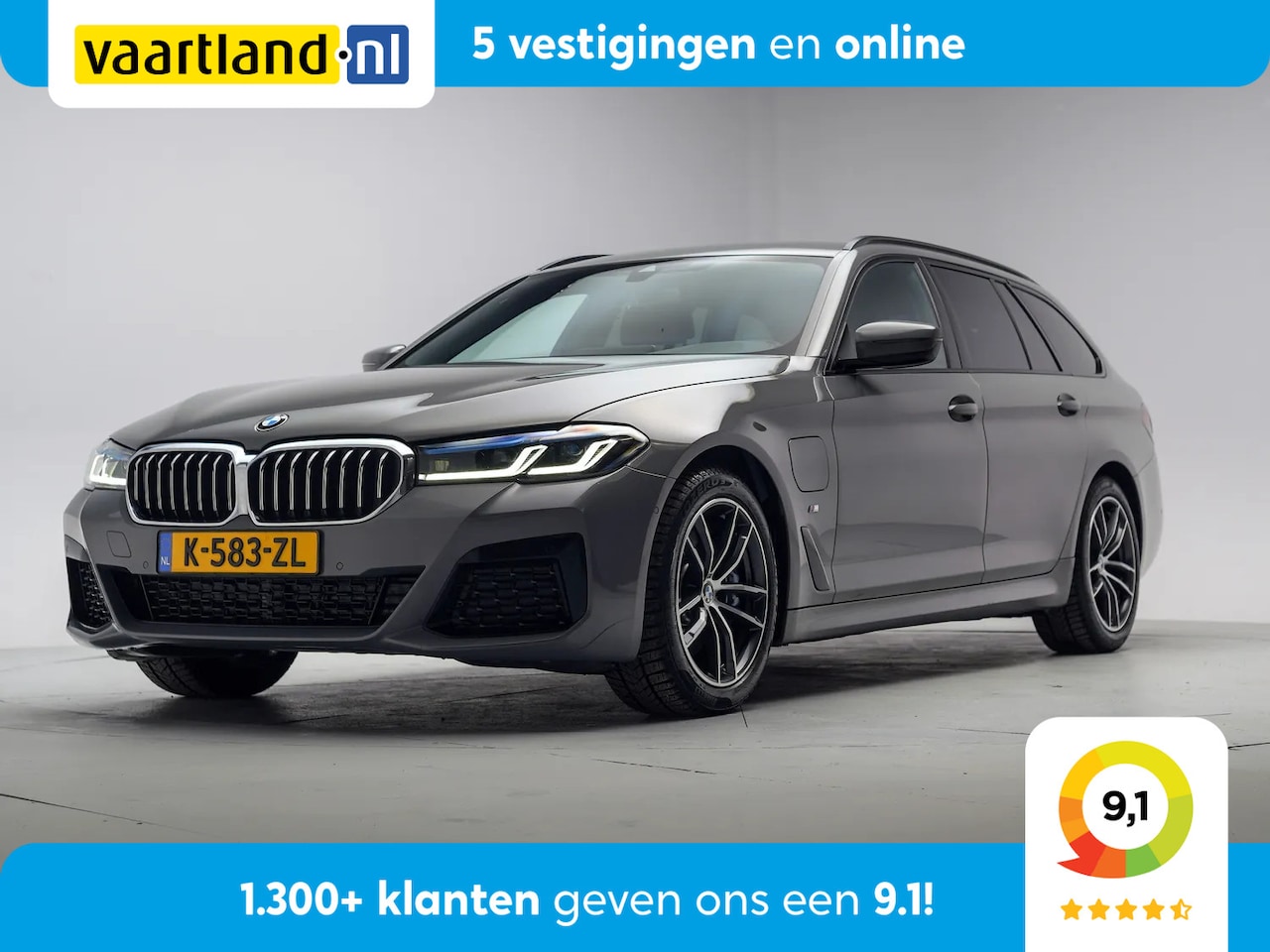 BMW 5-serie Touring - 530e M Sport [ Leder Stoelverwarming Navi Carplay / Android Camera ] - AutoWereld.nl