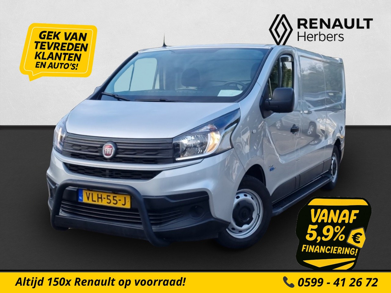 Fiat Talento - 2.0 MultiJet L2H1 NAVI / SIDEBARS / AIRCO / TREKHAAK - AutoWereld.nl