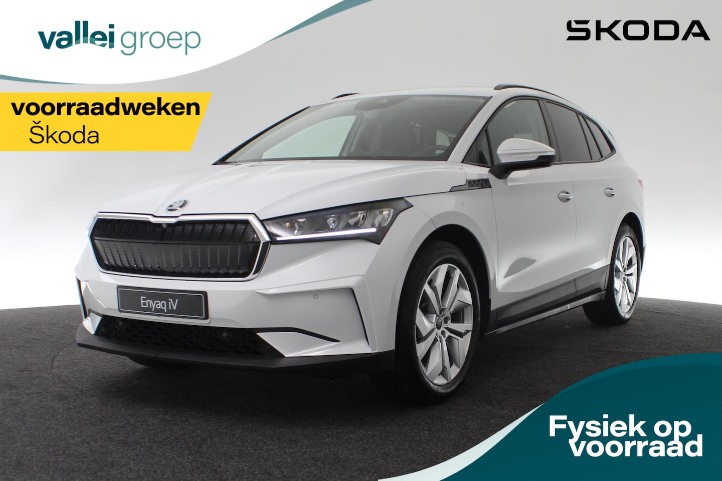 Skoda Enyaq iV - Selection 132 kW / 180 pk | € 4.519,- VOORRAADVOORDEEL!!! | 20" Inch Velgen | Achteruitrij - AutoWereld.nl