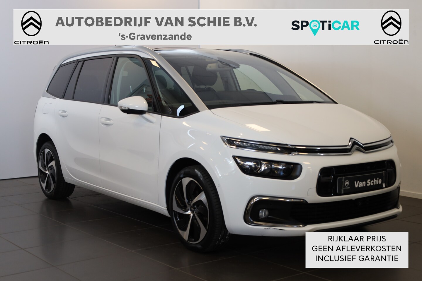 Citroën Grand C4 SpaceTourer - PT 180 Shine Automaat 7 pl Trekhaak | Stoelverwarming | Camera | Navi | Pano dak | 18" - AutoWereld.nl