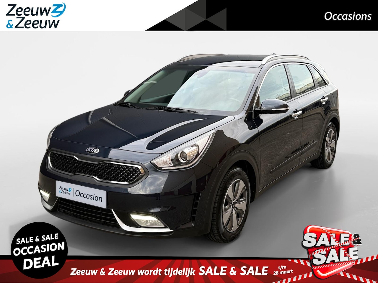 Kia Niro - 1.6i Hybrid DynamicLine Trekhaak | Metallic lak | Fabrieksgarantie | NAP - AutoWereld.nl