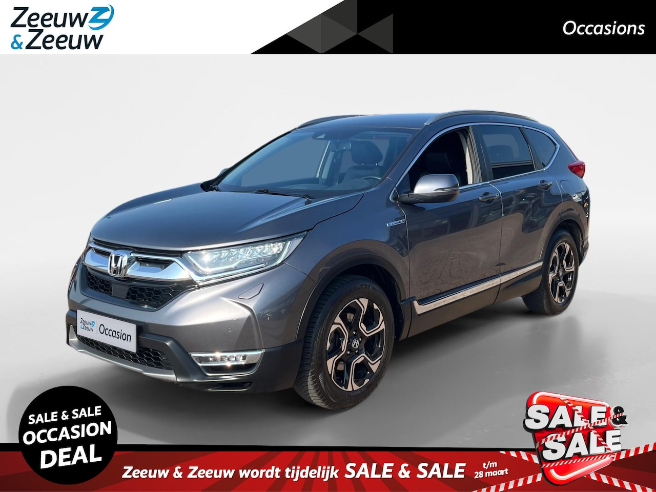 Honda CR-V - 2.0 Hybrid Comfort *Automaat*Navi+Camera*Climate Control*Lederen bekleding*Adapt. Cruise C - AutoWereld.nl