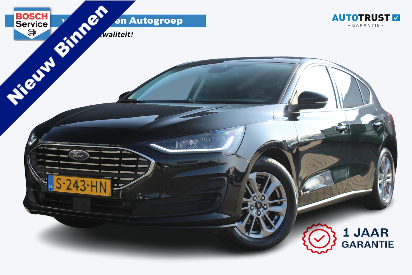 Ford Focus - 1.0 EcoBoost Hybrid Titanium | Incl. 12 maanden garantie | Parkeersensoren | Apple Carplay - AutoWereld.nl