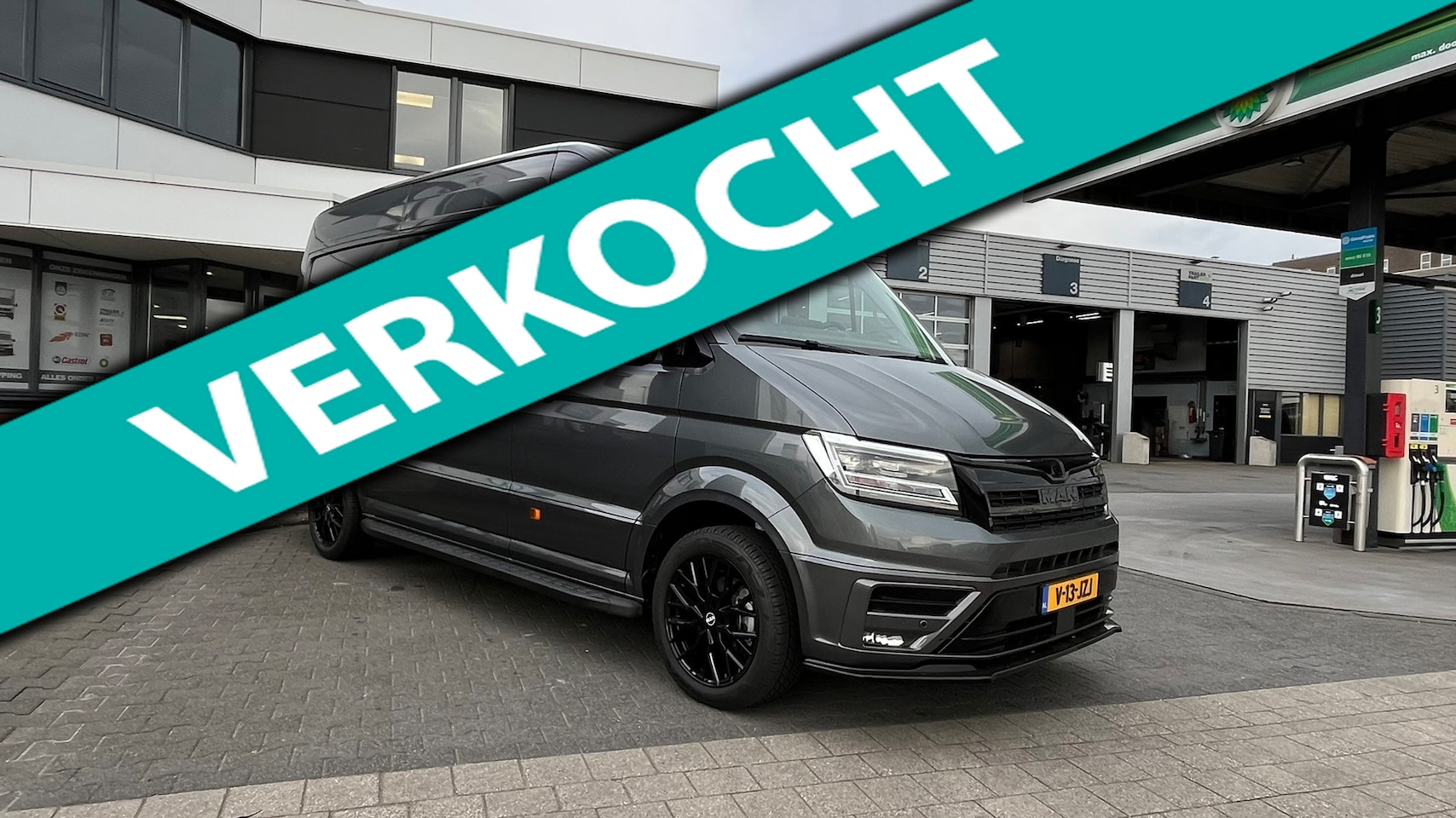 MAN TGE - 3.140 Graphite Edition LED koplampen, trekhaak, Navigatie groot scherm, PDC V+A, DAB+, Ada - AutoWereld.nl