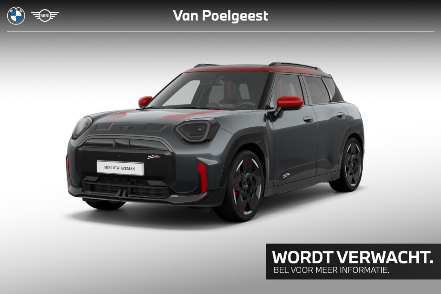 MINI Aceman - E JCW John Cooper Works XL 54.2 kWh | 19 inch JCW Strive Soke 2-tone met sportbanden | Opr - AutoWereld.nl