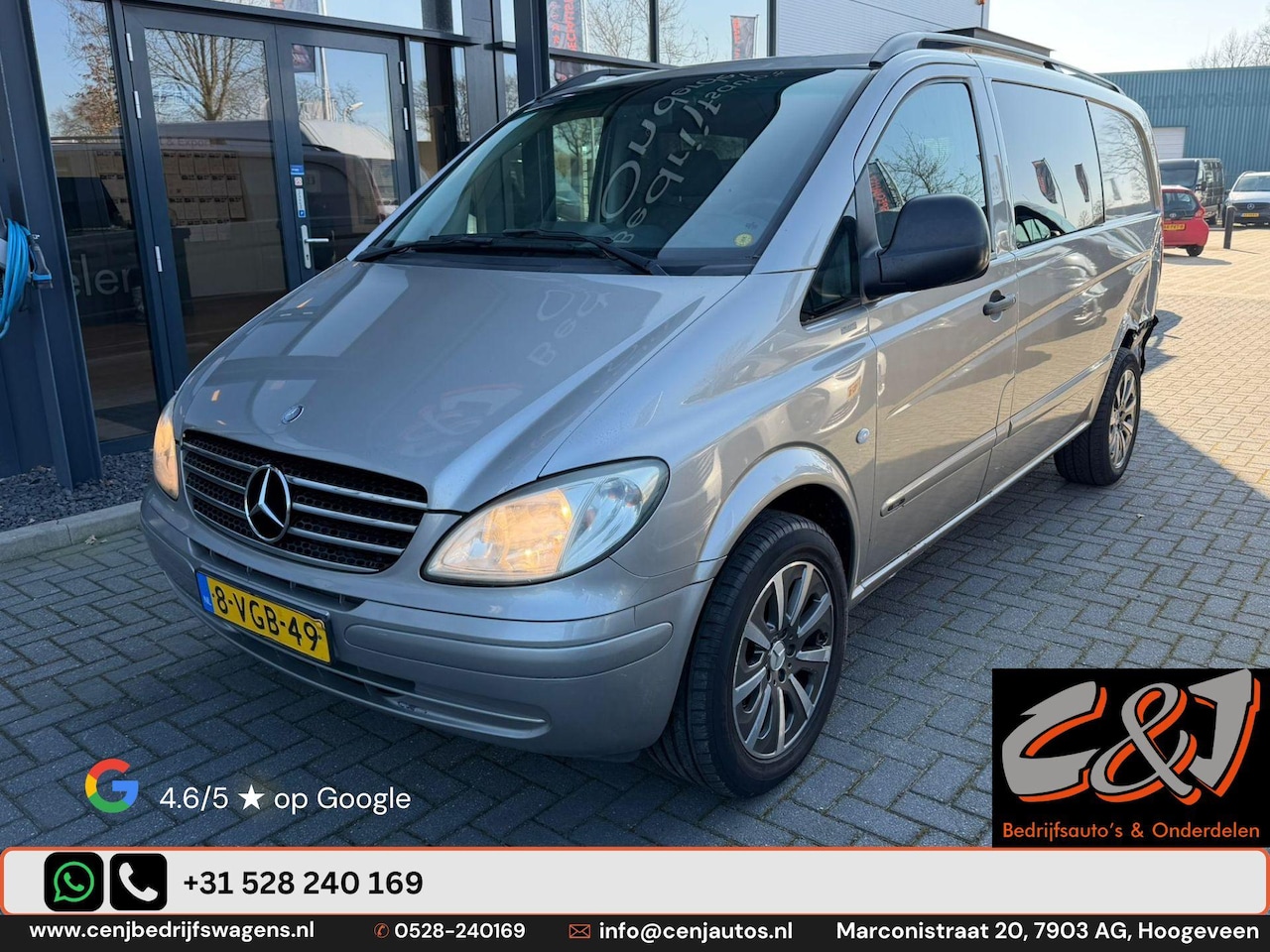 Mercedes-Benz Vito - 115 CDI 320 Lang DC luxe achterschade, cruise, airco, MARGE - AutoWereld.nl
