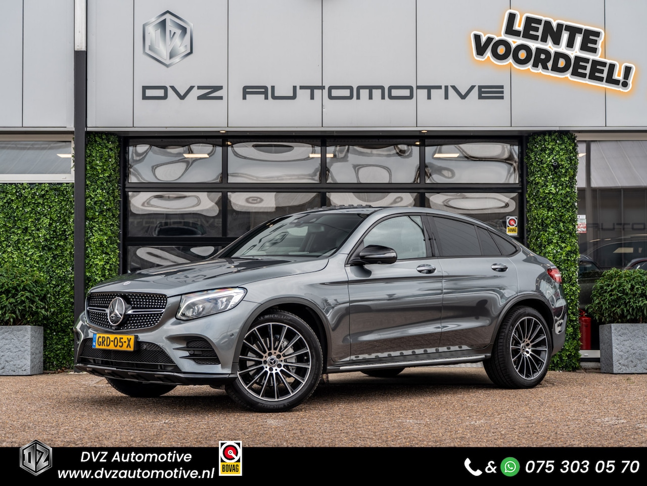 Mercedes-Benz GLC-klasse Coupé - 300 4MATIC AMG Night | Distronic | Burmester | Luchtvering | 360 Cam | - AutoWereld.nl