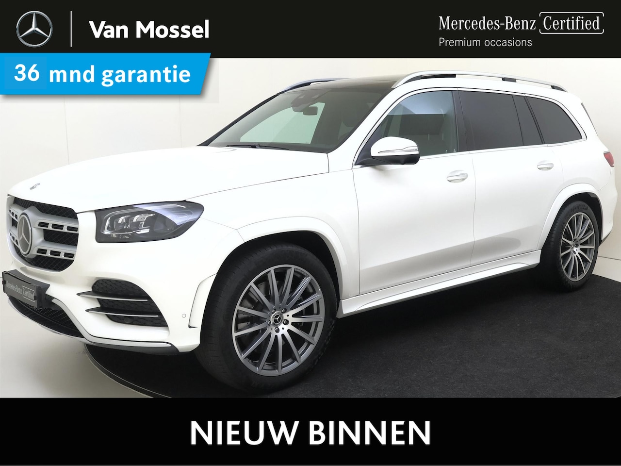 Mercedes-Benz GLS - 400 d 4MATIC Premium Plus 7 Persoons /Panoramadak / Trekhaak /Burmester/ HUD /Rijassistent - AutoWereld.nl