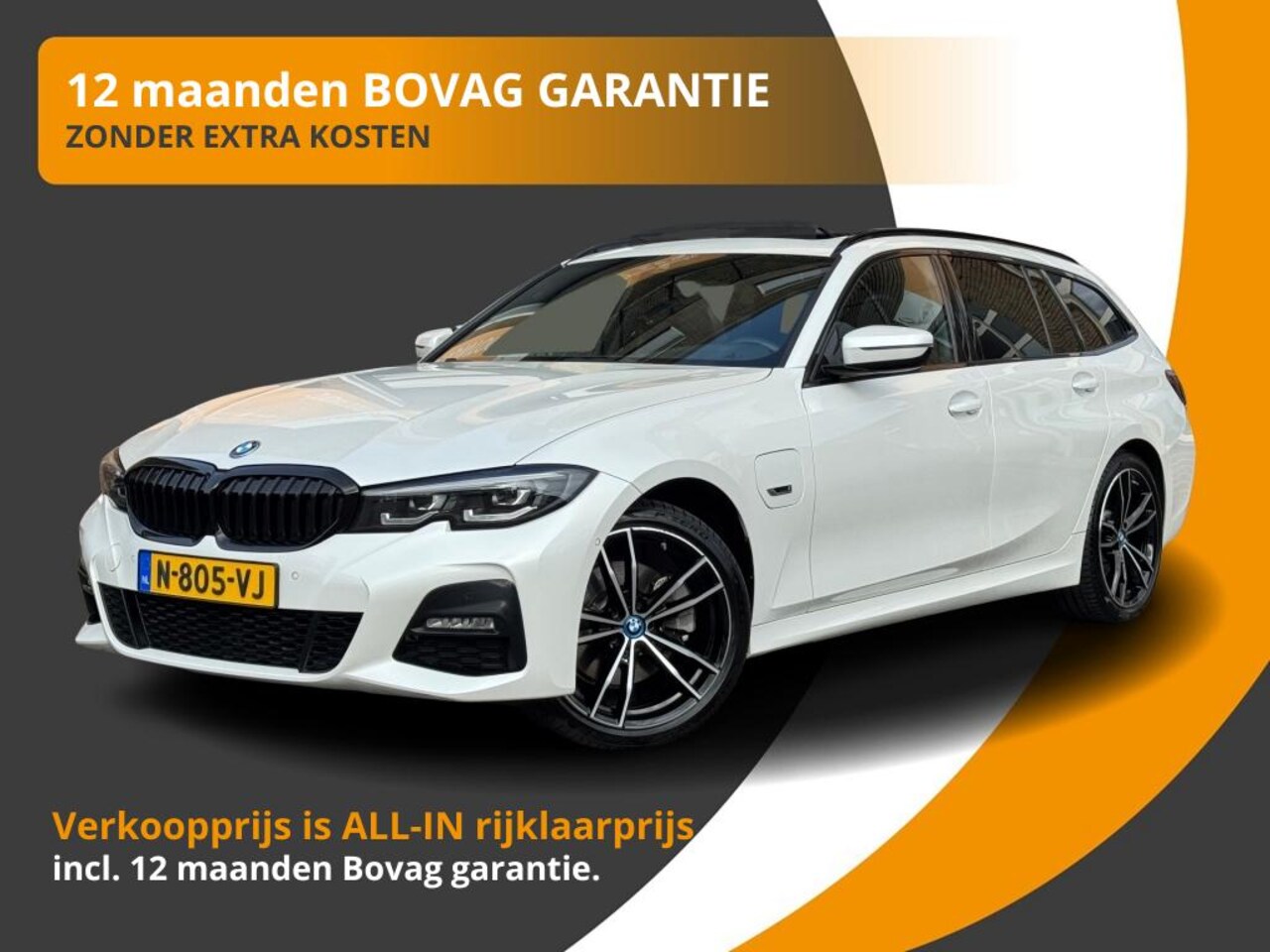 BMW 3-serie Touring - 320e TOURING HIGH EXECUTIVE M-SPORT PANO/LEER/LED/CAMERA/NL-AUTO - AutoWereld.nl