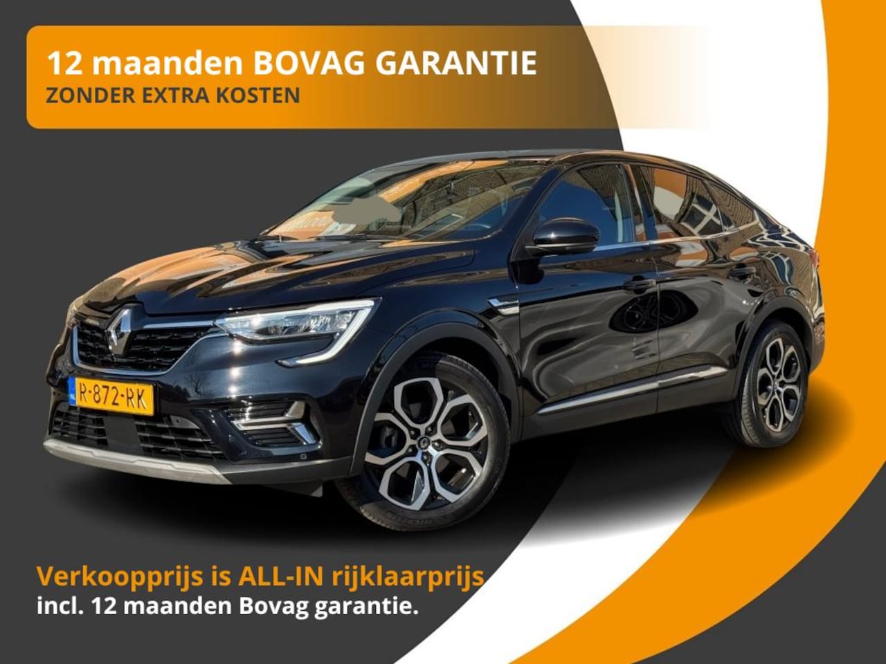 Renault Arkana - 1.6 E-TECH HYBRID 145 INTENS NAVI/LED/LMV/NL-AUTO/1E EIG. - AutoWereld.nl