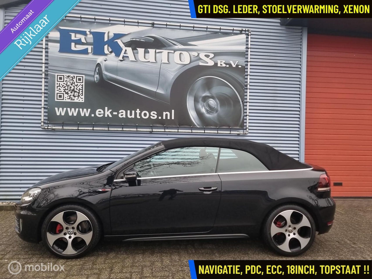 Volkswagen Golf Cabriolet - 2.0 GTI DSG. Vol leer, Bi-Xenon, LED, Keurig - AutoWereld.nl