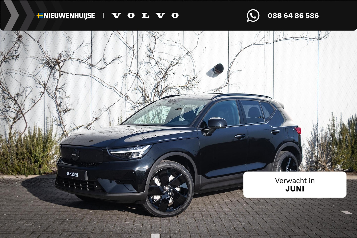 Volvo EX40 - Single Motor Extended Range Ultra Black Ed. 82 kWh | Adaptieve Cruise Control | Schuif -/ - AutoWereld.nl