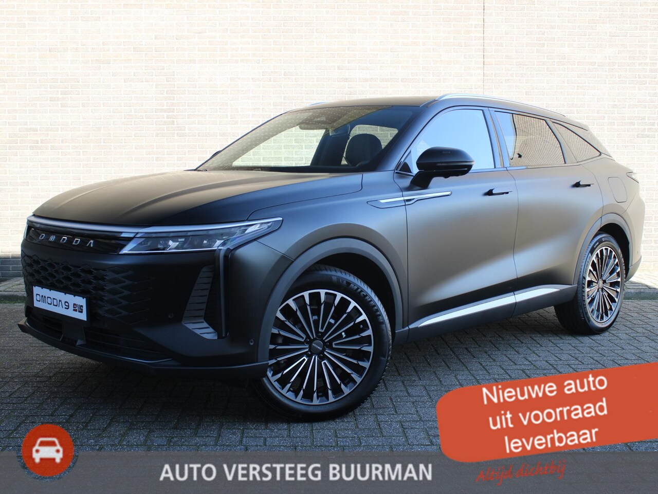 Omoda 9 - SHS PHEV Premium Matte Black * 20"LM velgen * Schuif/kanteldak * Camera rondom * 1.500 kg - AutoWereld.nl