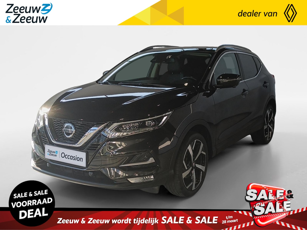Nissan Qashqai - 1.3 DIG-T Tekna |Trekhaak|Navigatie|360grd camera| parkeersensoren voor en achter| Stoelve - AutoWereld.nl