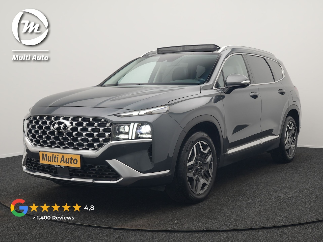 Hyundai Santa Fe - 1.6 T-GDI Comfort Smart Sky Plug In Hybrid 266pk Dealer O.H. PHEV | Trekhaak Afn. | Panoda - AutoWereld.nl