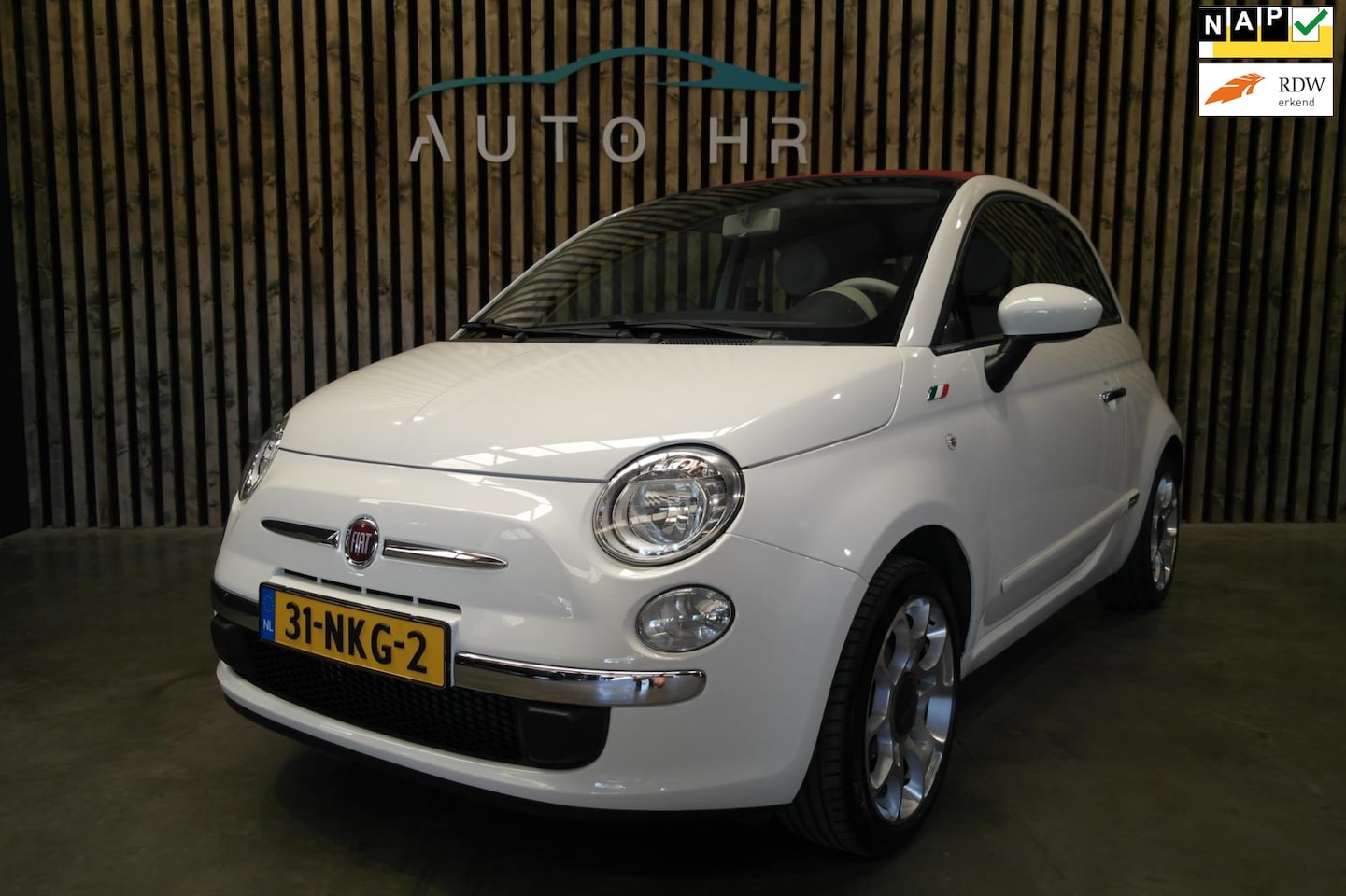 Fiat 500 C - 1.2 Cabrio Automaat bruin Leder - AutoWereld.nl