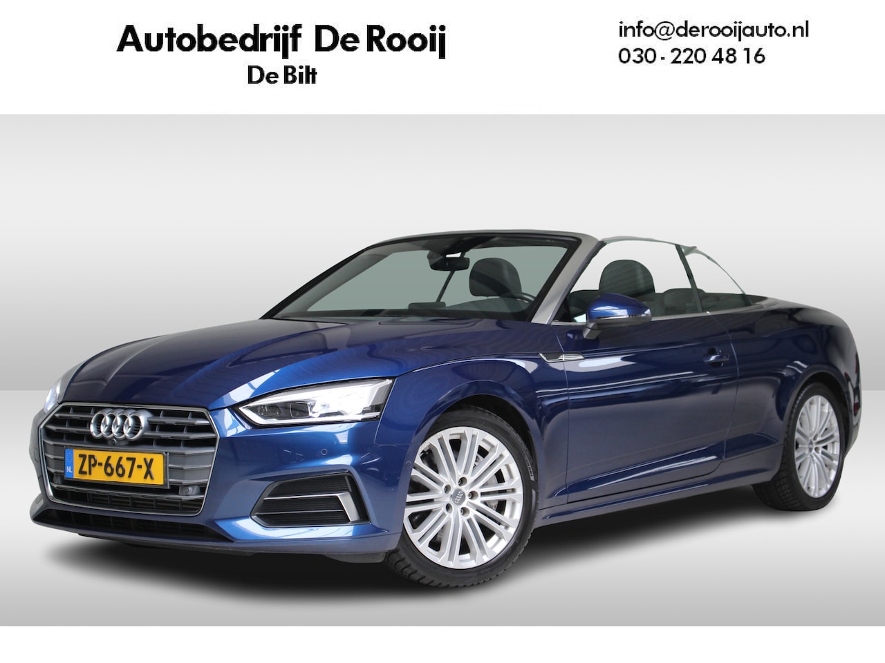 Audi A5 Cabriolet - 2.0 TFSI 252PK Design Pro Line Plus Lederen bekleding | Climate Control | Navigatie | Stoe - AutoWereld.nl
