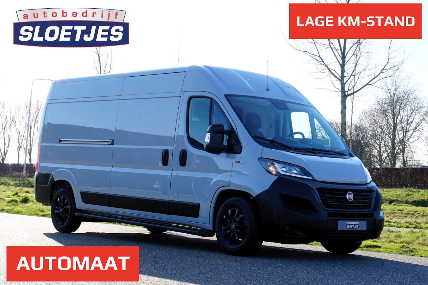 Fiat Ducato - 35H 2.3 MultiJet L3H2 Heavy Duty in Topstaat |Automaat |EURO6 |160 pk |3500 KG |Grijs |Cam - AutoWereld.nl