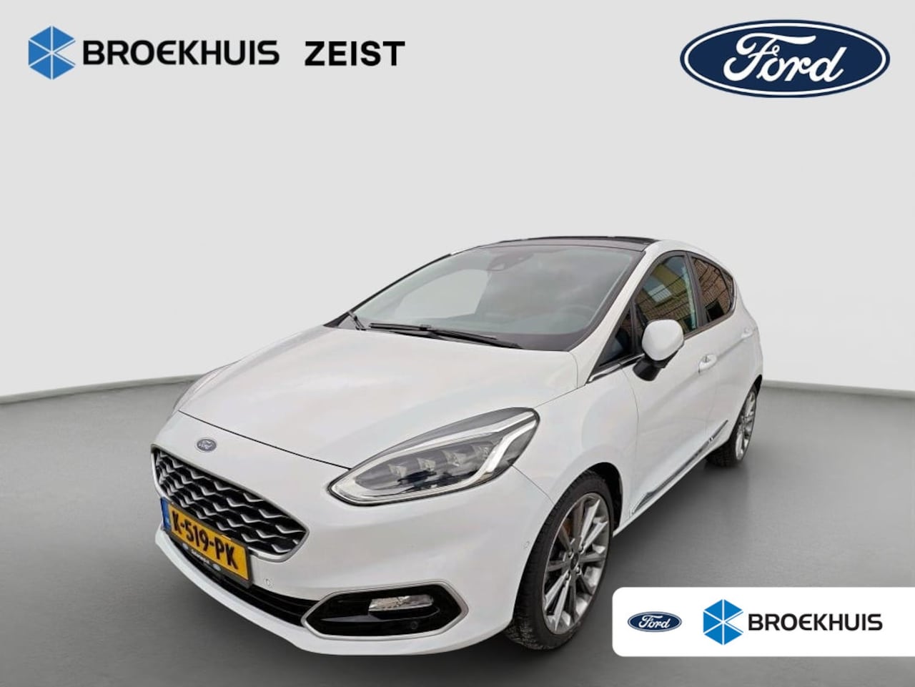 Ford Fiesta - 1.0 EcoBoost Vignale | Automaat | 100% Dealer o.h. | Panoramadak | Full LED | Winter-pack - AutoWereld.nl
