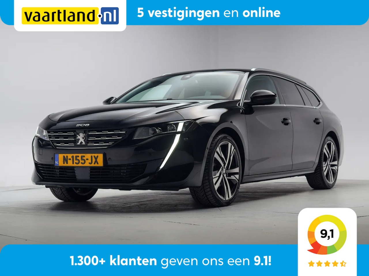 Peugeot 508 SW - 1.6 PureTech 181pk Allure Aut. [ LED Adapt.cruise Half leder Camera - AutoWereld.nl