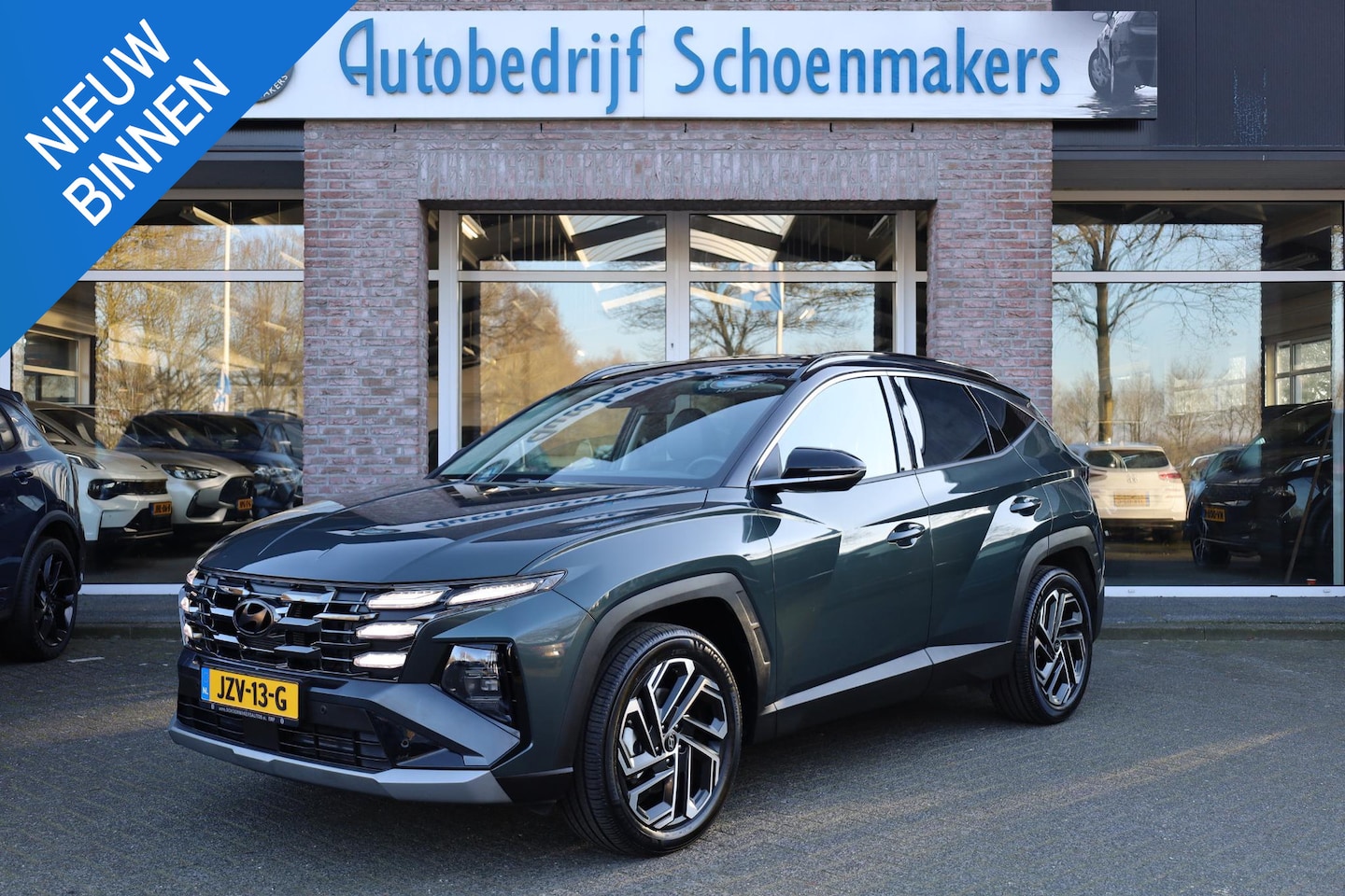 Hyundai Tucson - 1.6 T-GDI PHEV Comfort Smart CYPRESS-GREEN!! LEER CARPLAY STUUR/STOELVERW. WIDESCREEN DAB - AutoWereld.nl