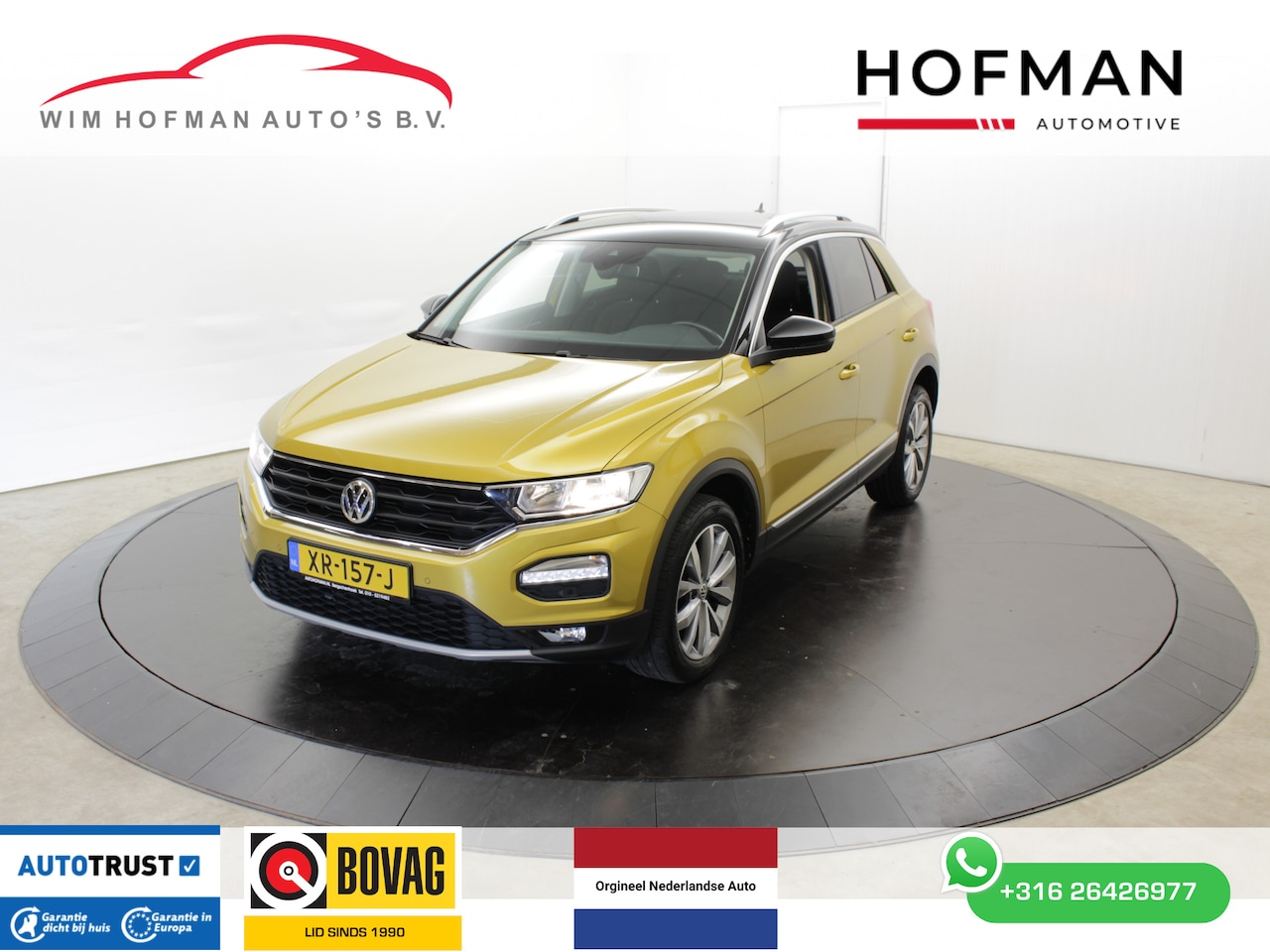Volkswagen T-Roc - 1.0 TSI Style 2-Tone Camera Apple Carplay Adapt-cruise Clima 1e eigenaar - AutoWereld.nl