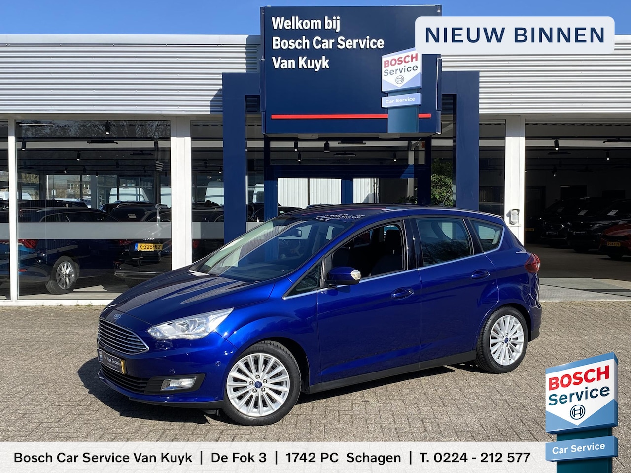 Ford C-Max - 1.0 Titanium / NL-Auto / 48.000 KM / Apple-Carplay & Android-Auto / Cruise-Control / Clima - AutoWereld.nl