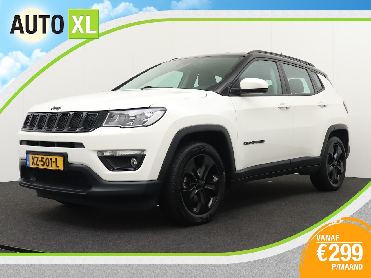 Jeep Compass - 1.4 141 PK MultiAir Night Eagle Half-Leder Trekhaak Camera - AutoWereld.nl