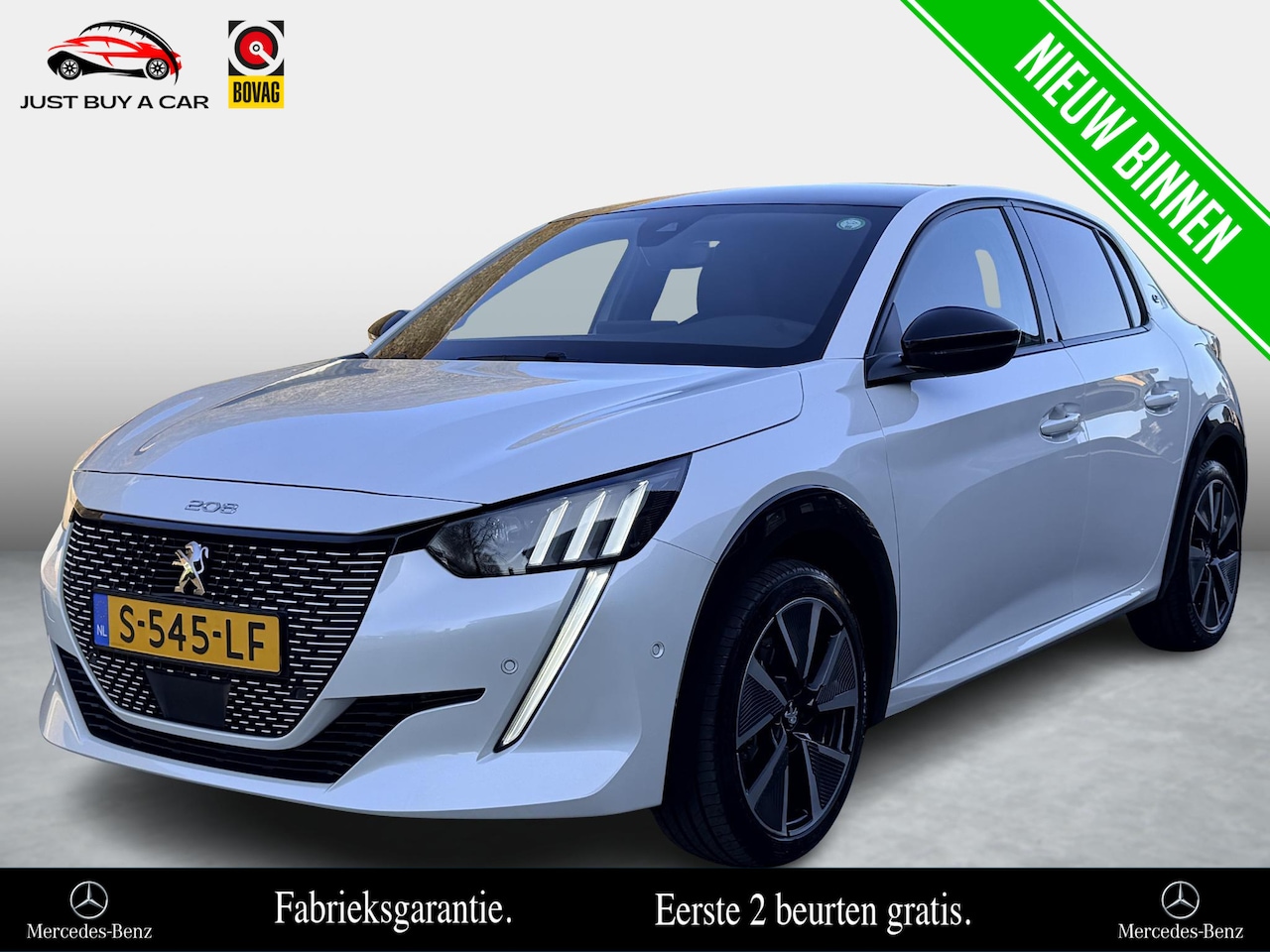 Peugeot e-208 - EV Allure Black Pack 50 kWh SoH 93,6% / Warmtepomp / Elektronica-pakket / Full Led Pakket - AutoWereld.nl