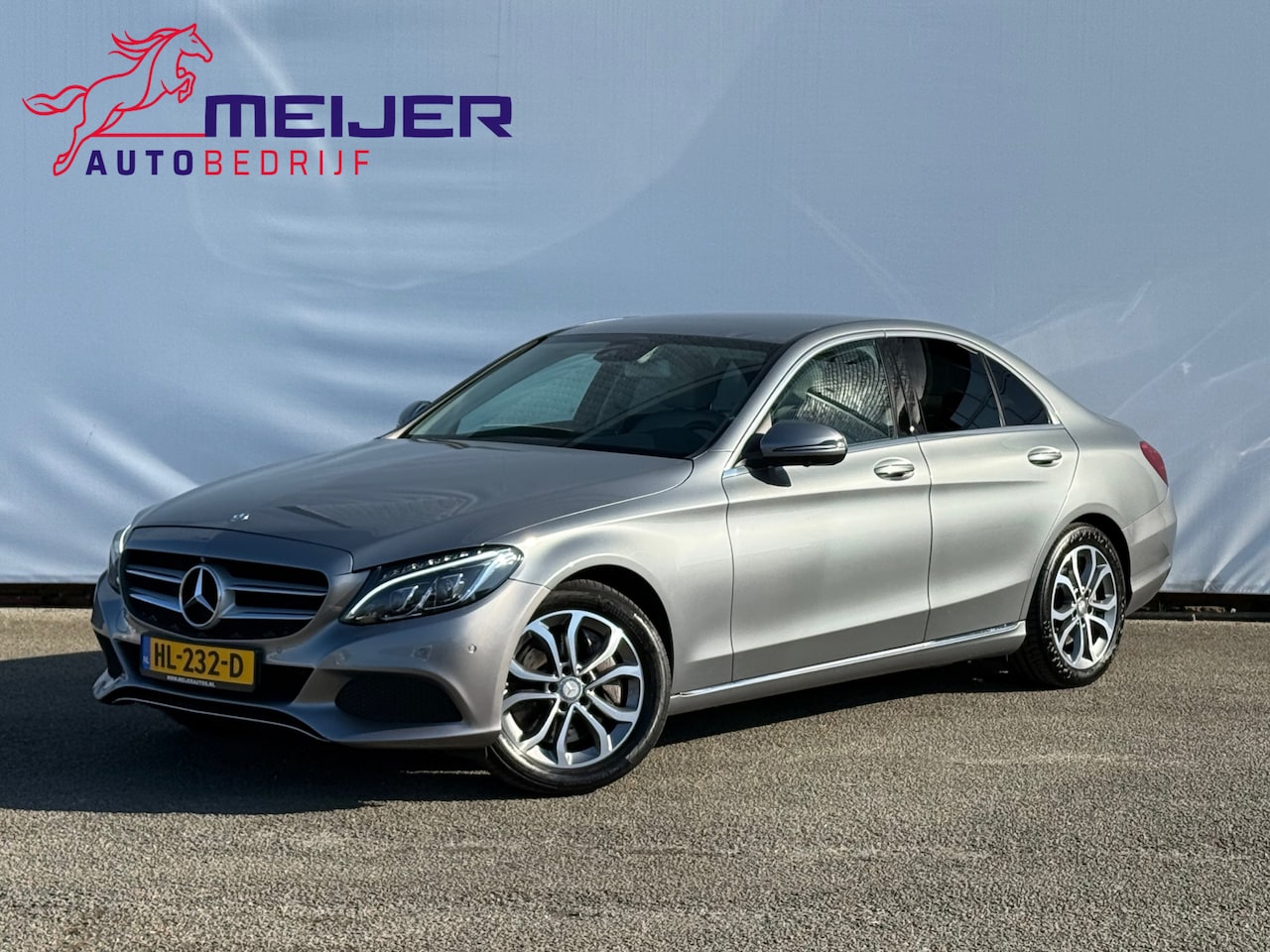 Mercedes-Benz C-klasse - 350 e Lease Edition Burmester |Stoelverwarming | Cruise | Clima | Leer | LED | AUT7 | Came - AutoWereld.nl