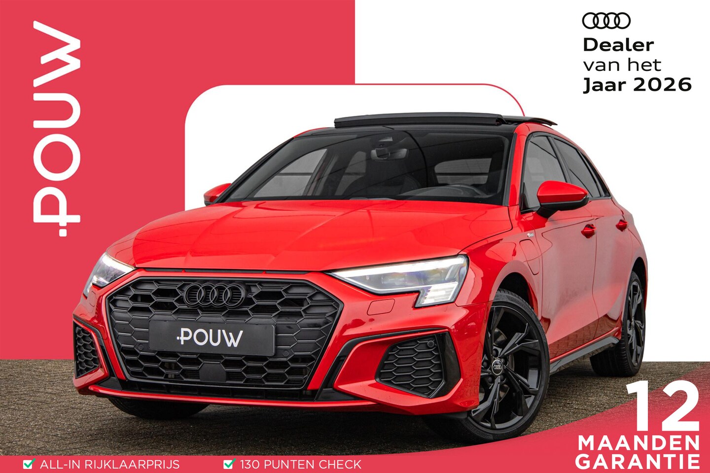 Audi A3 Sportback - 45 TFSIe 245pk PHEV S Edition Competition | Panoramadak | B&O | Adaptive Cruise | Camera - AutoWereld.nl