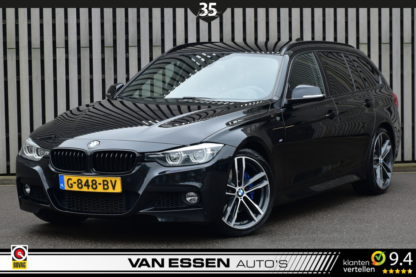 BMW 3-serie Touring - 318i M Sport Automaat Leder Trekhaak Navi Stoelverw. H&K Head-Up NL-Auto! - AutoWereld.nl