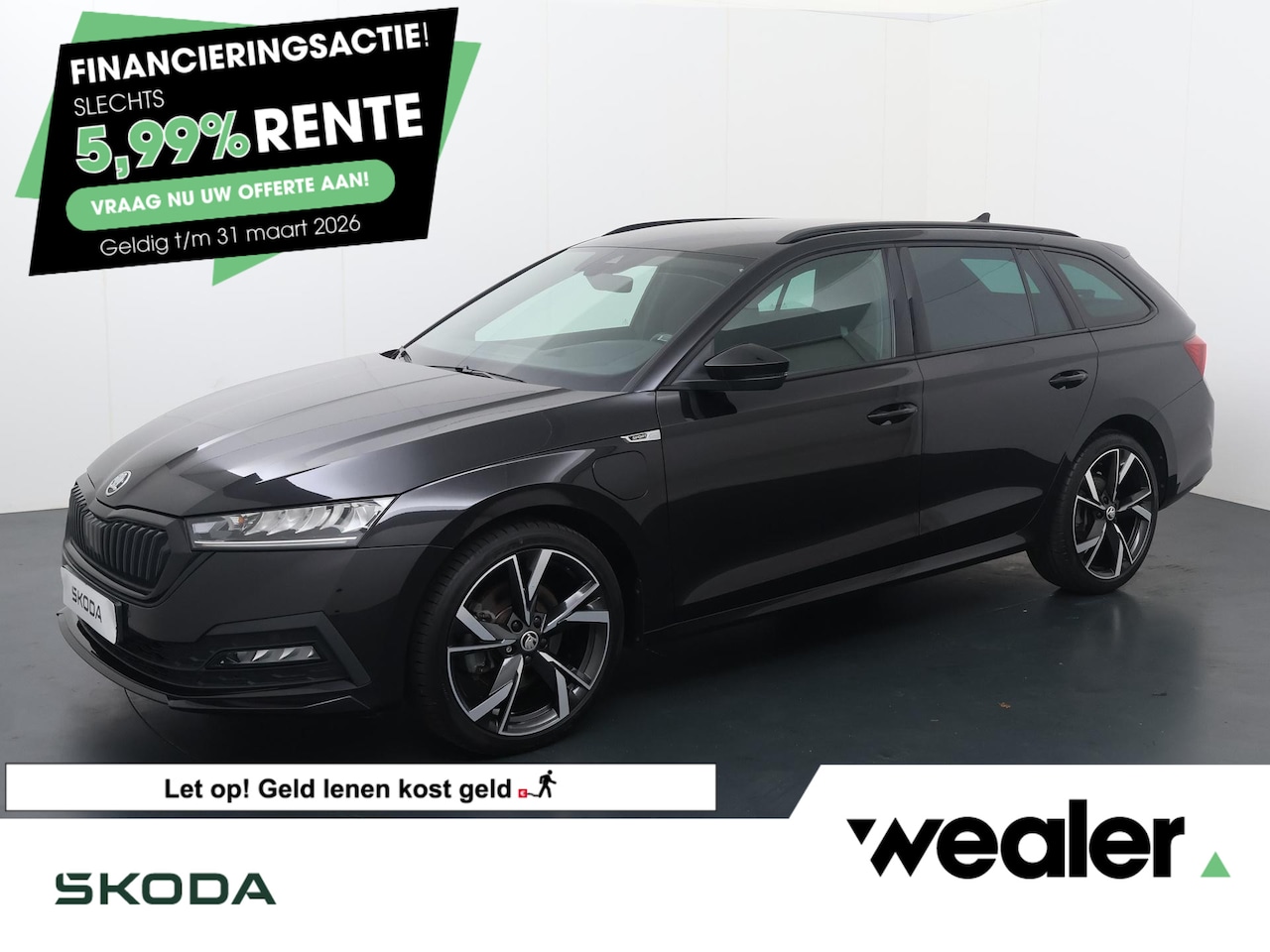 Skoda Octavia Combi - 1.4 TSI iV PHEV Sportline | 204 PK | SoH 89% |  Head up display | Adaptive cruise control - AutoWereld.nl