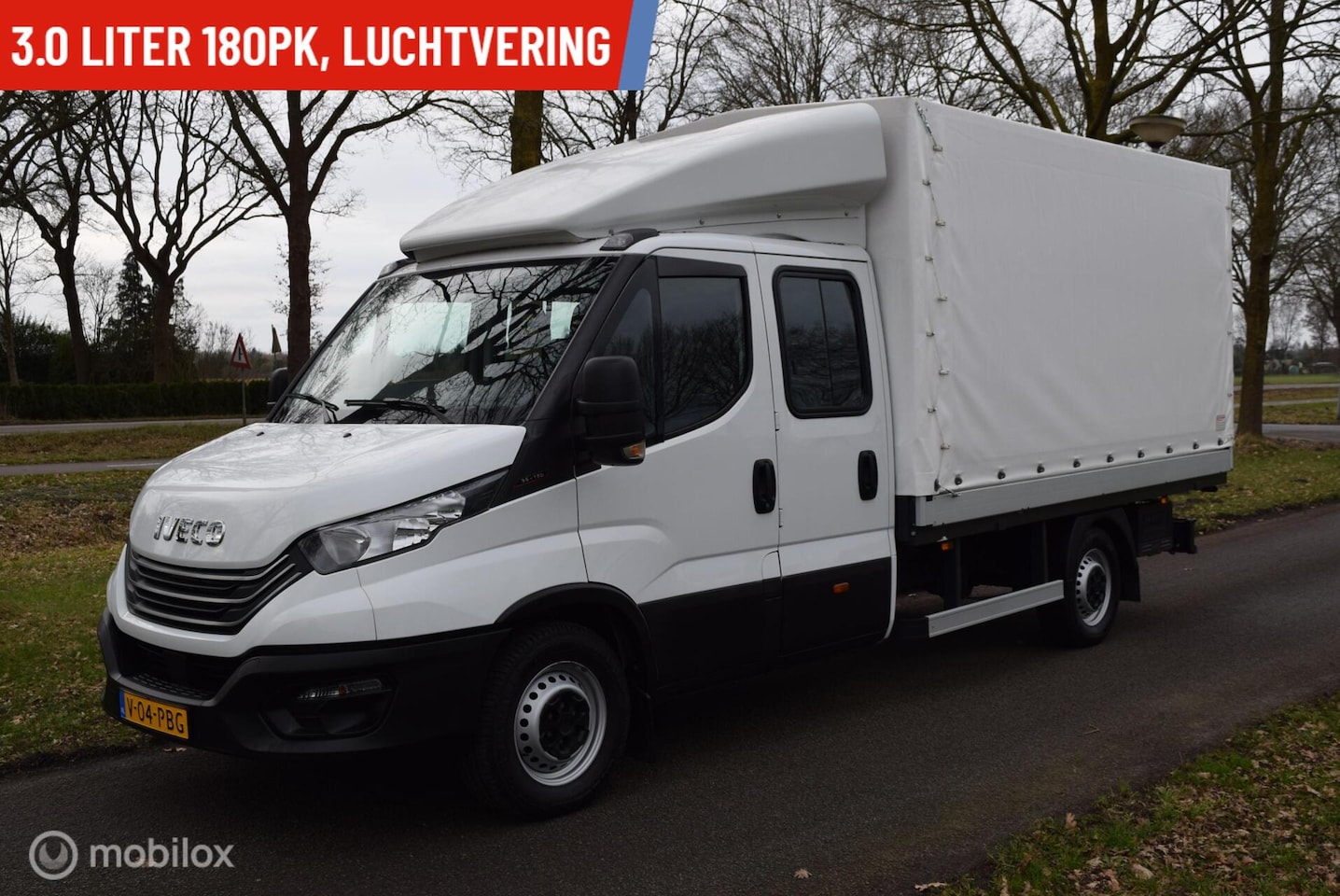 Iveco Daily - 35S18D 3.0 180pk DubCab Open Laadbak met huif wb410 DC - AutoWereld.nl