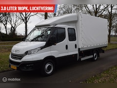 Iveco Daily - 35S18D 3.0 180pk DubCab Open Laadbak met huif wb410 DC
