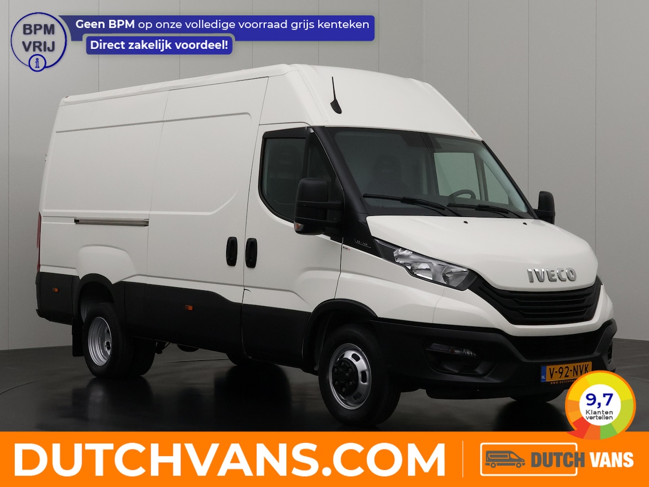 Iveco Daily - 35C14 L2H2 Dubbel lucht L2H2 | 3500Kg Trekgewicht | Airco | Cruise | 3-Zits | Betimmering - AutoWereld.nl