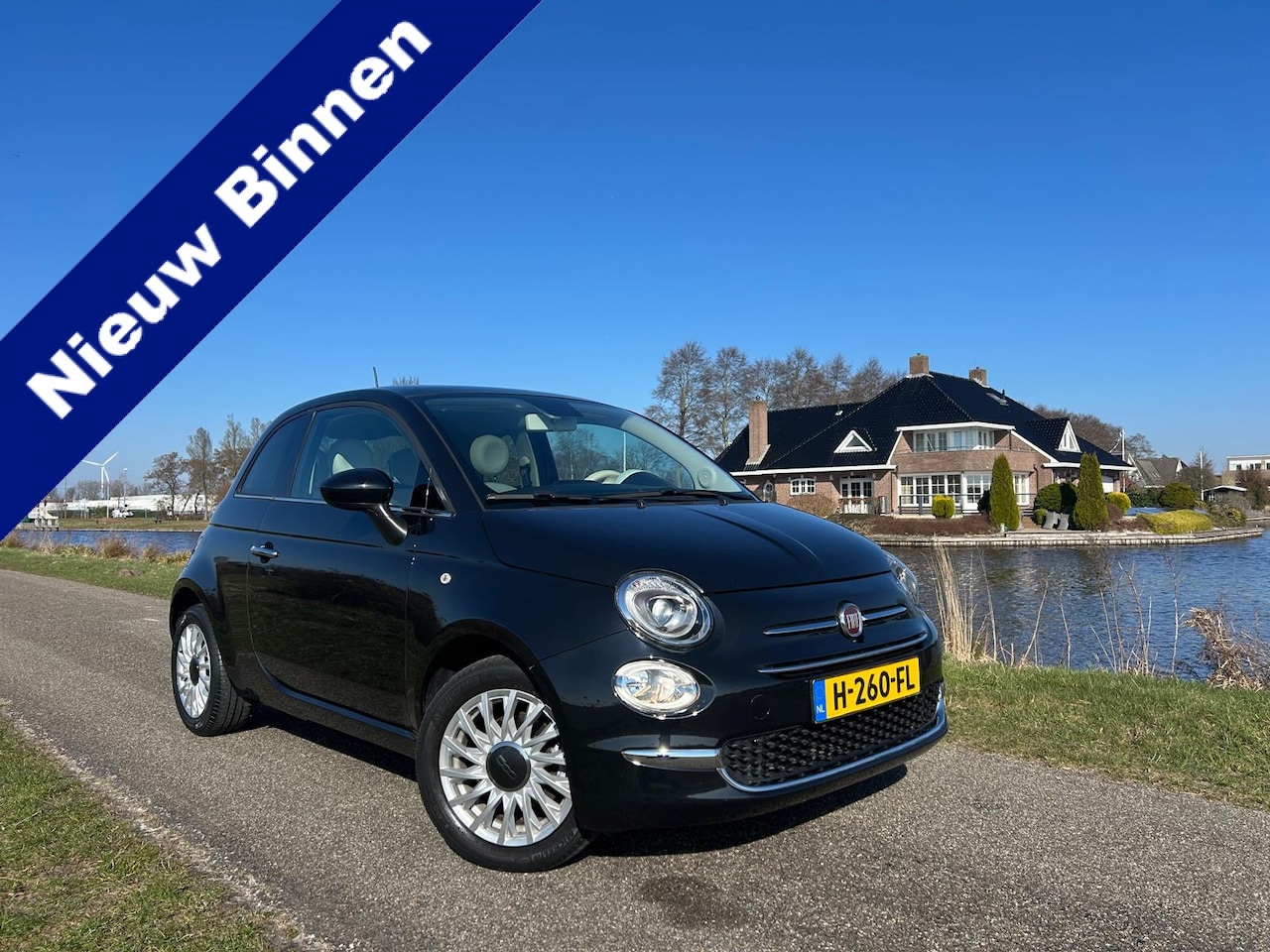 Fiat 500 - 1.2 Lounge Panoramadak / Navi / Clima 55.332 KM! - AutoWereld.nl